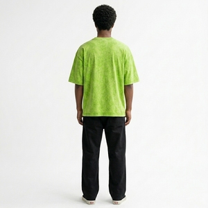 Camiseta Oversize de Estilo Urbano, Vintage, Lavado Ácido, para Hombre, con Estampado DTG, Diseño Gráfico Personalizado - Product Image 3