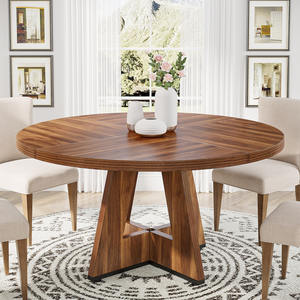 Tribesigns 47 Inch Farmhouse Small Dinner <strong>Table</strong> for Home <strong>Dining</strong> Kitchen Room Wood Kitchen <strong>Round</strong> Dinning <strong>Table</strong> - Product Image 3