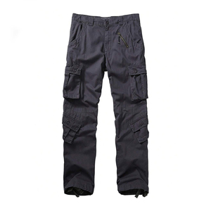 Pantalon Cargo Décontracté Homme Couleur Unie Taille Mi-Haute Élastique Personnalisable Écologique Séchage Rapide Logo et Design Personnalisés – Grande Vente - Product Image 1