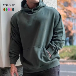 Sweat à capuche homme surdimensionné de haute qualité 500 g/m² en molleton épais, coupe décontractée, style streetwear - Product Image 4