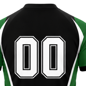 Customized Black Green White Sublimated Volleyball Jersey Short Sleeve Athletic Team Sports <b>Shirt</b> Training Tournament Apparel - Product Image 5