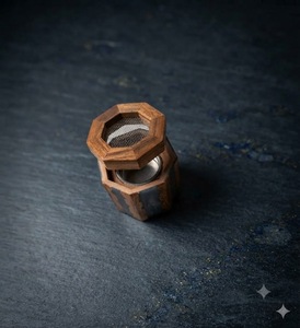 Mini Mubkhara Bakhoor Burner <b>Mother</b> of Pearl and Wood Incense Holder Handmade Hexagonal Aromatherapy Diffuser for Religious Use - Product Image 1