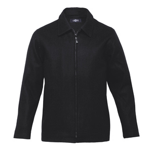 Vestes d'hiver personnalisées pour hommes OMMIZ de haute qualité, en laine Melton 80% laine et 20% polyamide, avec fermeture éclair, vente en gros directe usine - Product Image 2