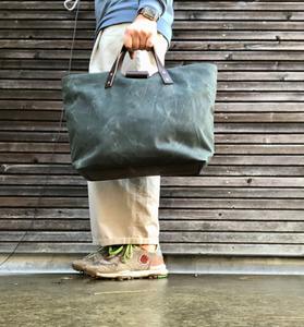 Bolso Tote de Lona y Cuero, Bolso de Hombro Vintage de Lona, para Viajes, Trabajo, Compras, Gran Capacidad, Impermeable, con Bordado Abierto, LCTB-0051 - Product Image 3