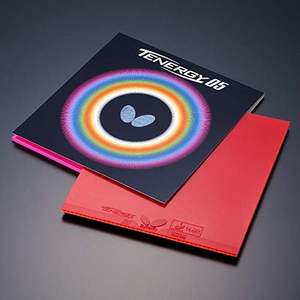 PROMO sur le caoutchouc de tennis de table 05800, haute rotation, éponge à ressort, haute tension, fabriqué au Japon, rouge et noir - Product Image 1