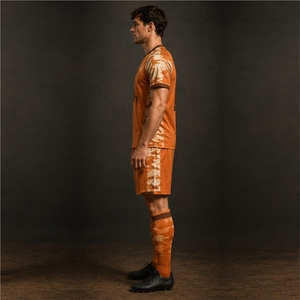 Nouveaux uniformes de football personnalisés, uniformes de football complets pour hommes, conçus sur mesure, uniformes de football de couleur unie avec service OEM - Product Image 2