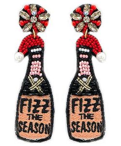 Pendientes de cuentas hechos a mano al por mayor, joyería de moda para mujeres y niñas a precio económico - Product Image 3