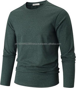 Camiseta de Manga Larga 100% Algodón Lisa de Alta Calidad - Product Image 1