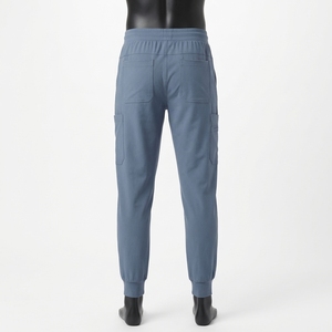 Premium Quality 230 GSM <b>Stretch</b> Knit Scrub Pants Slate Blue Cargo Jogger Medical Uniform <b>Trousers</b> with Custom Logo Wear - Product Image 2