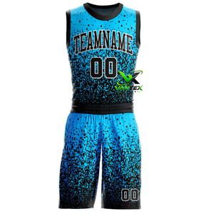 Ensemble de maillots de basket-ball VANTEX SPORTS, noir, rouge, imprimé camouflage, 00, respirant, respectueux de l'environnement, uniformes d'équipe - Product Image 3
