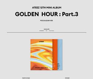 Ateez HOURPart.3ทอง pocaalbum kpop CD กระดาษภาษาเกาหลี & พลาสติกทุกเพศทุกวัย BW-155 KR - Product Image 2