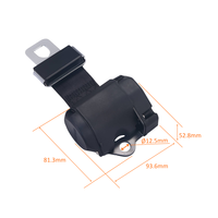 Ceinture de sécurité d'urgence à 2 points HO-CEF040 HOMER pour siège de voiture, en polyester, universelle, pour massage relaxant