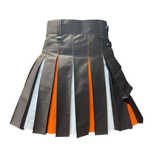 กระโปรงกิ๊ลท์ทำงานแบบพันรอบตัว ผ้าผสมไฮแลนด์ แต่งกระเป๋าคาร์โก้ สายหนังสไตล์สก็อต สำหรับผู้หญิง ปี 2026 ขายส่ง - Product Image 2