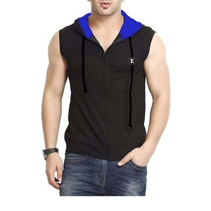 Hoodie sans manches pour homme de qualité supérieure, prix raisonnable, jersey pour homme, 100% coton - Product Image 3