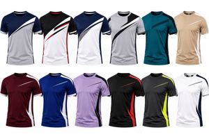 Camiseta Casual de Manga Corta para Hombre, Cuello Redondo, Sólida, Transpirable, de Secado Rápido, Tejido de Poliéster, Corte Regular - Product Image 6