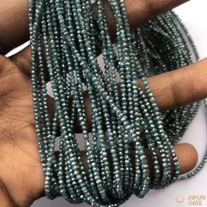 Cuentas facetadas de diamante azul natural AAA de Jaipuri Gems, de 2 mm, 3 mm y 4 mm, para la elaboración de joyería fina. - Product Image 3