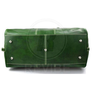 Trendy Design Genuine <b>Leather</b> Duffle <b>Bags</b> for Gym & Travel-Modern Style Premium Look 30-40L Capacity Lightweight & Eco-Friendly - Product Image 4