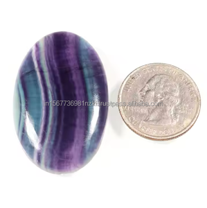 La joyería de cabujón de piedras preciosas de fluorita más vendida, hermosos colores de alta calidad y diseño único, colgante de cristal curativo - Product Image 1