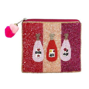 Pochette à monnaie classique perlée personnalisée, mini pochette zippée, broderie, couleurs mélangées, impression numérique, usage quotidien, fêtes d'anniversaire, Uttar - Product Image 2