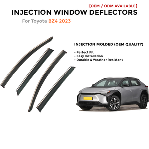 Deflector de coche para Toyota BZ4X 2023, protector contra sol y lluvia, visera de ventana inyectada - Product Image 2