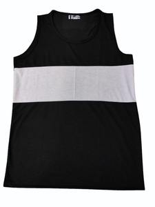 Camiseta sin mangas de algodón tejido para hombre, la más vendida, para gimnasio, entrenamiento, fitness, chaleco de compresión acanalado, logotipo personalizado, estilo deportivo hip hop - Product Image 3