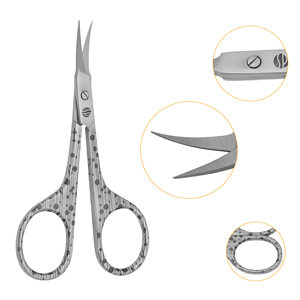 Tijeras para Cutículas de Alta Calidad, Serie Tower Point Tip Spotted, Herramientas de Manicura para Niños, Tijeras de Plástico Stahlmann - Product Image 5