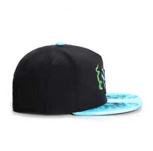 <b>Black</b> Hip Hop Snapback Cap with Abstract Pattern Polyester Unisex Casual Four Seasons Adjustable 58-60CM - Product Image 2