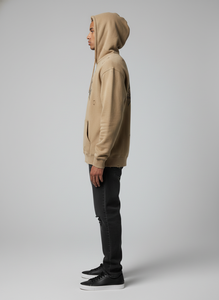 Sudadera con capucha de doble capa OEM Streetwear, estilo vintage, lavado ácido, dobladillo sin rematar, algodón, oversize, hip-hop, personalizada para hombre - Product Image 4