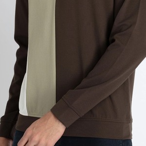 Sudadera de cuello redondo para hombre al por mayor, 100% algodón, nuevo diseño estampado, manga larga, estilo casual holgado, tela de dos tonos para invierno y primavera. - Product Image 3