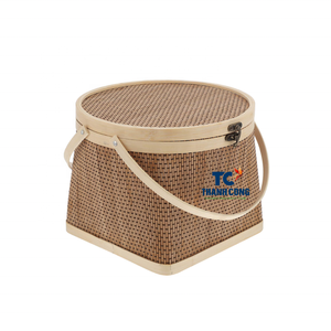 Special Offer BAMBOO <b>BASKET</b> For Bulk Orders And Unique BAMBOO <b>GIFT</b> <b>BASKET</b> With OEM Design From Factory Direct - Product Image 1
