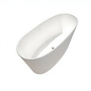 Bañera Ergonómica Moderna de Resina Transparente, Independiente, con 40 Jets de Masaje (Hidromasaje), Bañera Duradera para Remojo, 1.6m de Longitud - Product Image 2