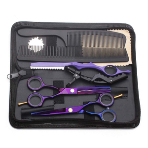 Kit de Peluquería Profesional al por Mayor con Peine y Pinza, Cuchilla de Color Negro de la Mejor Calidad, Kit de Peluquería - Product Image 1