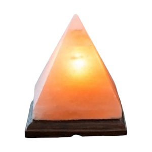 โคมไฟพีระมิดเกลือสีขาวแบบห่อตัว - Product Image 1