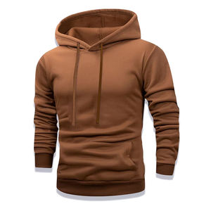 Sweat-shirts et sweats à capuche personnalisés à manches longues pour hommes – Hiver, décontractés, en molleton nylon/coton, haute qualité, pour l'entraînement - Product Image 1