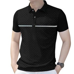 Camisetas de Manga Corta de Alta Calidad para Verano, Tejido Sólido de Secado Rápido, Estampado Digital, Poliéster y Spandex, para Cuello Redondo, Estilo Casual de Negocios - Product Image 3