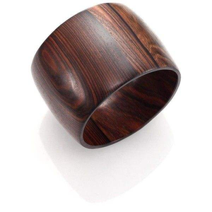 Colección de Brazaletes de Madera Hechos a Mano Woodland Muse Collective, Joyería de Madera de Teca, Mango, Sisso y Bloodwood, Artesanías Naturales - Product Image 3