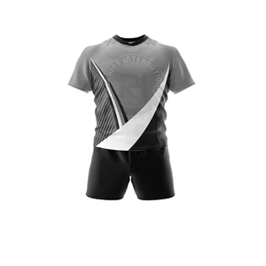 ชุดยูนิฟอร์มรักบี้สำหรับผู้ชาย ชุดกีฬาแบบเข้ารูป ผ้าระบายอากาศได้ดี เหมาะสำหรับสโมสร โรงเรียน และทีม - Product Image 1