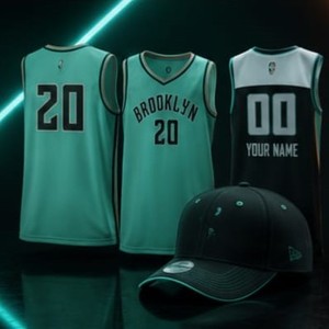 Maillot de basket-ball Brooklyn sans manches, col en V, polyester anti-humidité, unisexe, adulte, coupe classique, toutes saisons, impression du nom de l'équipe - Product Image 3