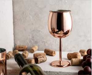 Verre à vin martelé style vintage en cuivre, coupe à cocktail Moscow Mule, design personnalisé fait main, articles de bar en gros, cadeau d'entreprise - Product Image 4
