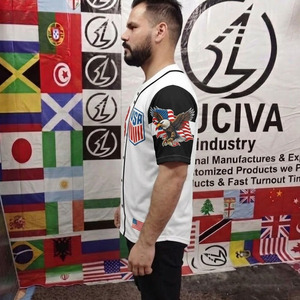Custom Printed Mexico USA Guatemala Puerto Rico Honduras El Salvador Nicaragua Flag Soccer t Shirts <b>Baseball</b> Jersey - Product Image 3