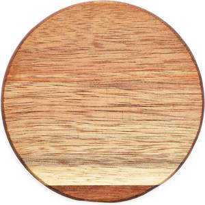 Classic Acacia Wood Round Coasters Handmade <b>Protection</b> for <b>Tables</b> Countertops & Surfaces 4.4" Diameter - Product Image 2