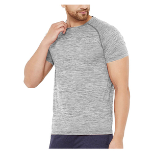 T-shirt de sport pour homme, dernier design, motif uni, respirant, séchage rapide, tissu tricoté 100% coton, personnalisable, en solde - Product Image 3