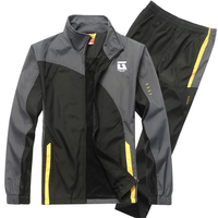 Survêtement de sport décontracté pour homme en polyester/nylon de haute qualité, respirant, à manches longues, grandes tailles, idéal pour l'hiver - Vente en gros OEM