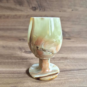 Contenedor de Vidrio con Tapa de Ónix Natural, Estilo Moderno y Antiguo, Personalizable, para Cocina o Bebidas - Product Image 2