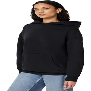 Wholesale Women's Winter Lifestyle Hooded Fleece Sweatshirt Polyester/Cotton Custom Clothing Factory - Product Image 6