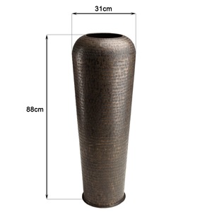Vase de sol en bronze fait main de la collection Signature, design industriel, hauteur 88 cm, diamètre 31 cm - Product Image 1