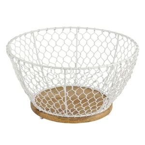 Premium Metal Fruit <b>Basket</b> With Elegant Geometric Design For Contemporary Kitchen Counter Decoration - Product Image 3