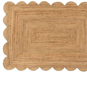 Tapis de luxe moderne et élégant tapis de jute doux et élégant tissé à la main en fibres naturelles à poils hauts ensembles de tapis durables pour le salon - Product Image 5