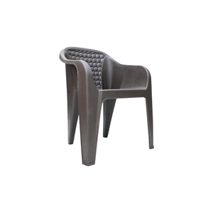 Silla Moderna de Plástico con Diseño de Diamante para Sala de Estar, Ecológica - Product Image 1