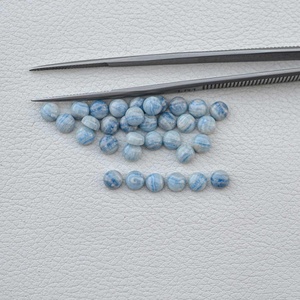 4mm-10mm Natural Blue Rhodochrosite Round Dome <b>Shape</b> Cabochon Loose Gemstones For Jewelry Setting Polished Stone Wholesale - Product Image 4